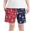 Men's Concepts Sport Navy/Red USMNT Breakthrough Split Design Knit Sleep Shorts