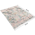 thumbnail image 4 of Pink Floral Pattern Blanket,Comfortable Soft Flannel Throw Blanket,All Season,Warm Lightweight Blankets for Sofa Bed Couch Living Room Chair,60"x80", 4 of 4