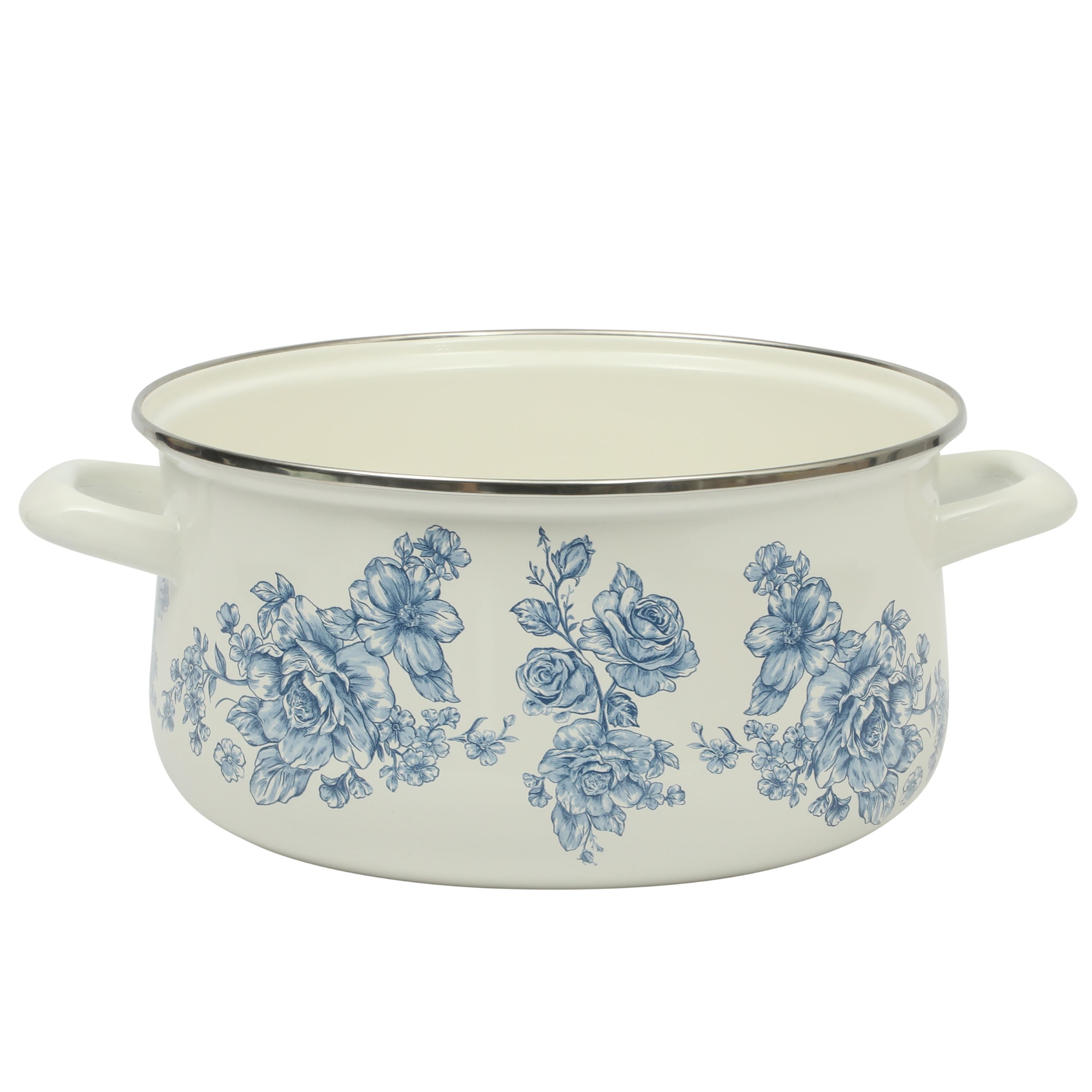 The Pioneer Woman Agatha Enamel-on-Steel 6-Quart Dutch Oven, Blue