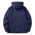 thumbnail image 3 of WTOBBY Men's Outdoor Windbreaker Jacket with Hood, Windproof and Waterproof Workwear Sport Coat for Outdoor Activities and Daily Wear,Dark Blue 3XL, 3 of 4