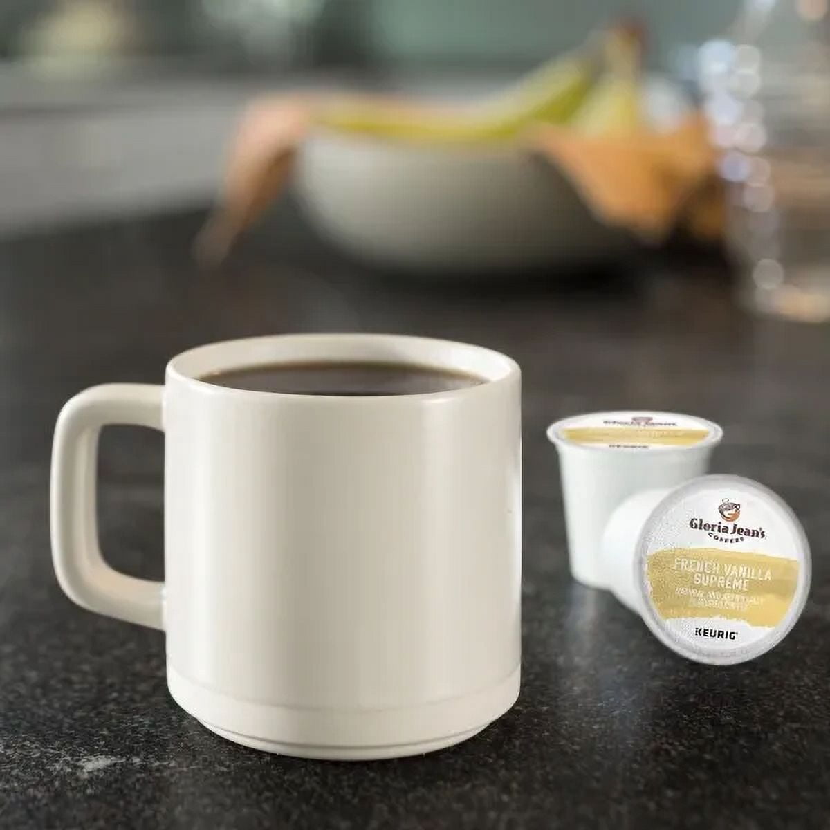 Gloria Jean's French Vanilla Supreme Coffee, 96 K-Cups