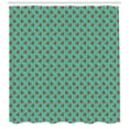 thumbnail image 3 of Ambesonne Modern Shower Curtain, Ladybugs Tiny Stars, 69"Wx75"L, Teal Red Black, 3 of 3