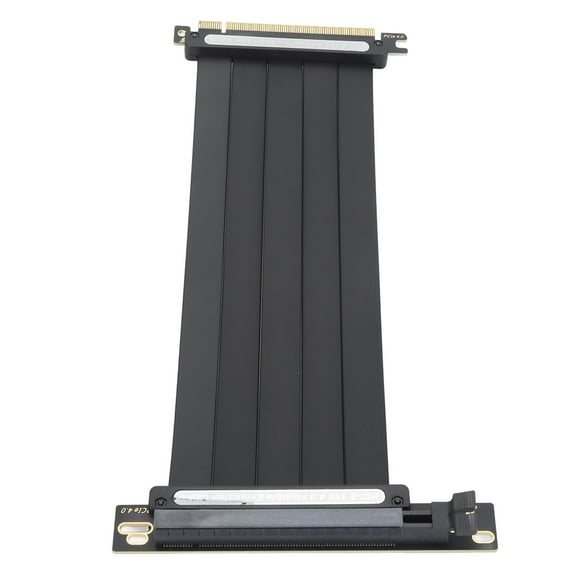 PCIe 4.0 X16 Riser Cable, Female 90 Degree Angle High Speed EMI Shielded PCIe Extension Cable, Compatible with Gen 4 GPUs, Such As RTX3090ti RTX3090 RTX3070ti RTX3070