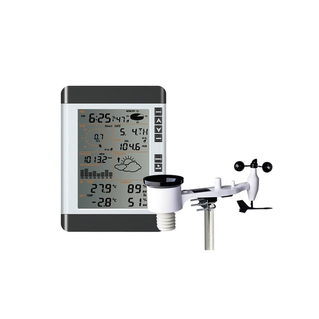 Weather Forecast Machine Small Home Weather Station Anemometer Rain Gauge Thermo-hygrometer Weather Meter ,Long Lasting