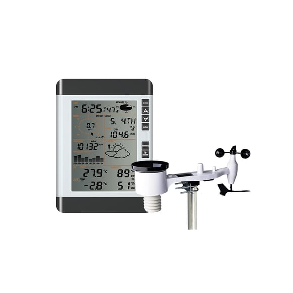 Weather Forecast Machine Small Home Weather Station Anemometer Rain Gauge Thermo-hygrometer Weather Meter ,Long Lasting