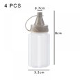 thumbnail image 2 of 4 Pack Mini Seasoning Box Jam Jar Outdoor Lunch BBQ Sauce Bottle Kitchen Container Clear Vinegar Dispenser, 2 of 7