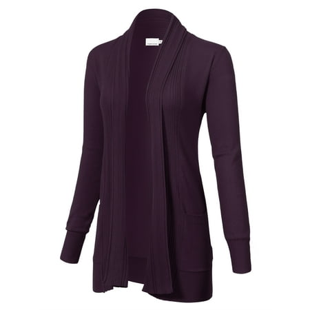 Jd Apparel Women S Elegant Long Sleeve Open Draped Cardigans W