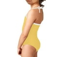 thumbnail image 4 of FOR U DESIGNS Toddler Baby Girl Sleeveless Swimsuit Summer Bathing Suit for Kids 3-4 Years Old Sloth Baby One-Piece Outfit Breathable Halter Neck Swimwear, 4 of 6