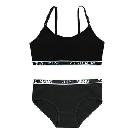

Toddler Girl Tee Underpants Bra Set Underwear Children Briefs Sport Undies Vest Breathable Tops For One Size
