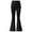 Black, variant on FYEGRE Girl's Leggings Cross High Waisted Flare Pants Yoga Bootcut Pants Solid Color Full Length Bell Bottoms Black 9-10 Years