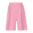 thumbnail image 5 of piuwrlz Shirt and Short Pants Set Baby Boys Girls Solid Color Cotton Summer Children's Set Pink Size 5-6 Years, 5 of 9