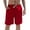 Red, variant on Mens Swim Trunk Summer Beach Shorts Drawstring Elastic Waist Short Lightweight Outdoor Quick Dry Shorts