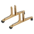 thumbnail image 2 of Room Divider Screen Holder, Screen Partition Feet Bracket Movable High Strength Easy To Assemble Adjustable Strong Bearing Capacity Aluminum Alloy  For Office Black,Gold, 2 of 8
