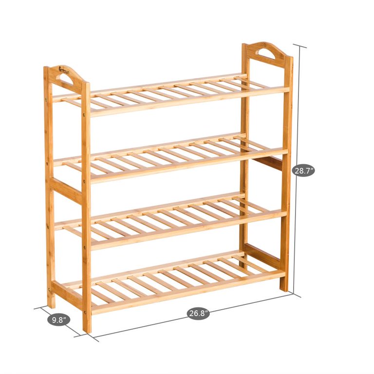 4 Tier Bamboo Shoe Rack - Brightroom™