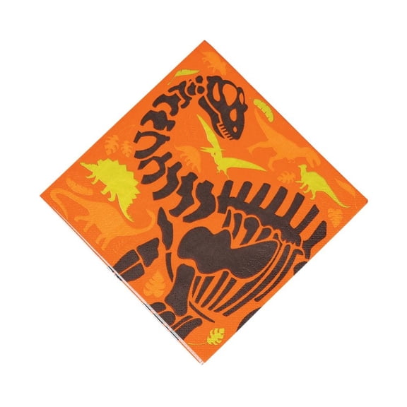 Dino Dig Lunch Napkins - Party Supplies - 16 Pieces