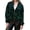 Green, variant on Women's Sparkly Sequin Jacket Glitter Long Sleeves Front Zip Up Bomber Jacket with Ribbed Cuffs, Gold, Large