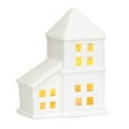 thumbnail image 1 of 1pcs，Holiday Tabletops Festive Light-Up Ceramic Christmas Village House Decor., 1 of 8