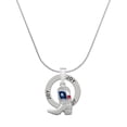 thumbnail image 1 of Delight Jewelry Silvertone Cowboy Boot with Texas Flag Joy Ring Charm Necklace, 18", 1 of 4