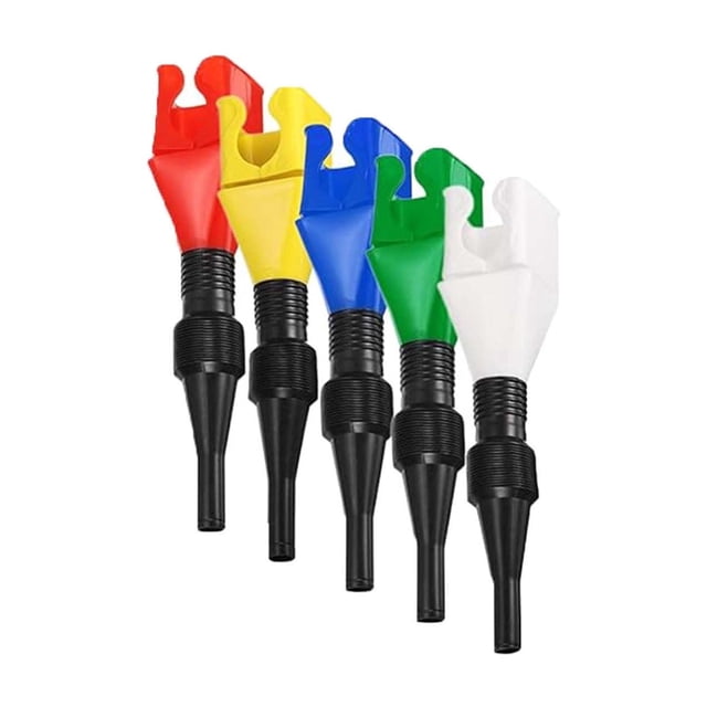Embudo plegable con hebilla para el hogar, embudo de hebilla, embudos de aceite de plástico para uso automotriz, embudo flexible de boca ancha fácil de transportar para automóvil y motocicleta