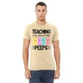 thumbnail image 2 of Easter Teaching My Favorite Peeps Egg Hunting Christian School Event Men's T-shirt, 2XL, Natural, 2 of 5
