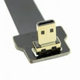 thumbnail image 3 of Xiwai CYFPV Down Angled 90 Degree FPV Micro HDMI Male to Mini HDMI Female FPC Flat Cable 10cm for FPV HDTV Multicopter Aerial Photography, 3 of 7