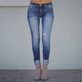 thumbnail image 3 of njshnmn Plus Size Womens Jeans Stretchy Slim Leggings Jeans Pencil Tight Trousers, 3 of 8