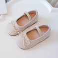 thumbnail image 5 of Girls Mary Jane Flat Shoes Cute Bow Round Toe Casual School Flats Ankle Strap Soft Non Slip Sole Fashion Shoes, 5 of 10