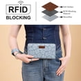 thumbnail image 3 of Wrangler Black Daisy Wallet for Women Bifold Credit Card Wallet Large Women's Wallets Ladies Cash Wallet with ID Window RFID Lining Card Cases Money, Navy, 3 of 7