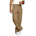 thumbnail image 4 of Inleife Mens Pants Sweatpants Stretch Men's Casual Sport Pocket Solid Color Elastic Waist Jogger Pants, 4 of 6