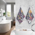 thumbnail image 5 of Coolnut 16x28 Inch Face Hand Towel Set Art Colorful Beautiful Abstract Cotton Washcloths, Quick-Dry Highly Absorbent Bath Towels 2 Pcs for Bathroom Ktichen Travel SPA Gym, 5 of 6