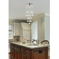 thumbnail image 4 of Galaxy 1 light Chrome Flush Mount Clear Royal Cut Crystal, 4 of 7