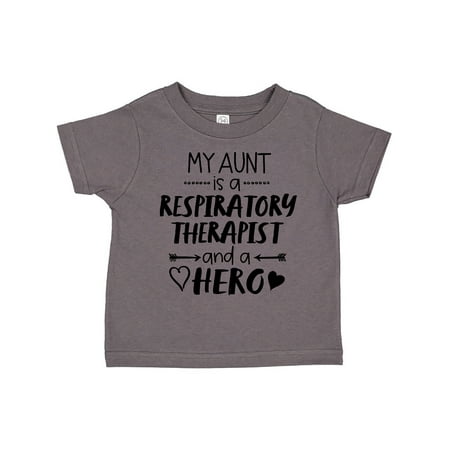 

Inktastic My Aunt is a Respiratory Therapist and a Hero Gift Toddler Boy or Toddler Girl T-Shirt