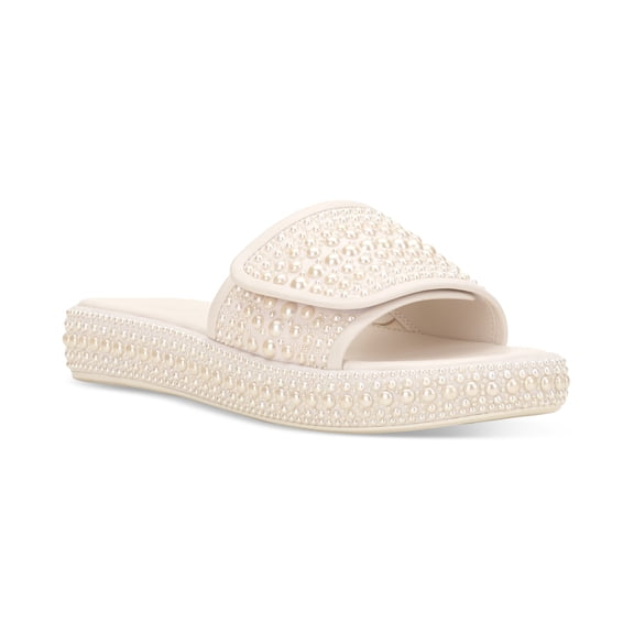 I.N.C. International Concepts Womens Rayley Slide Sandles Pearl 6M