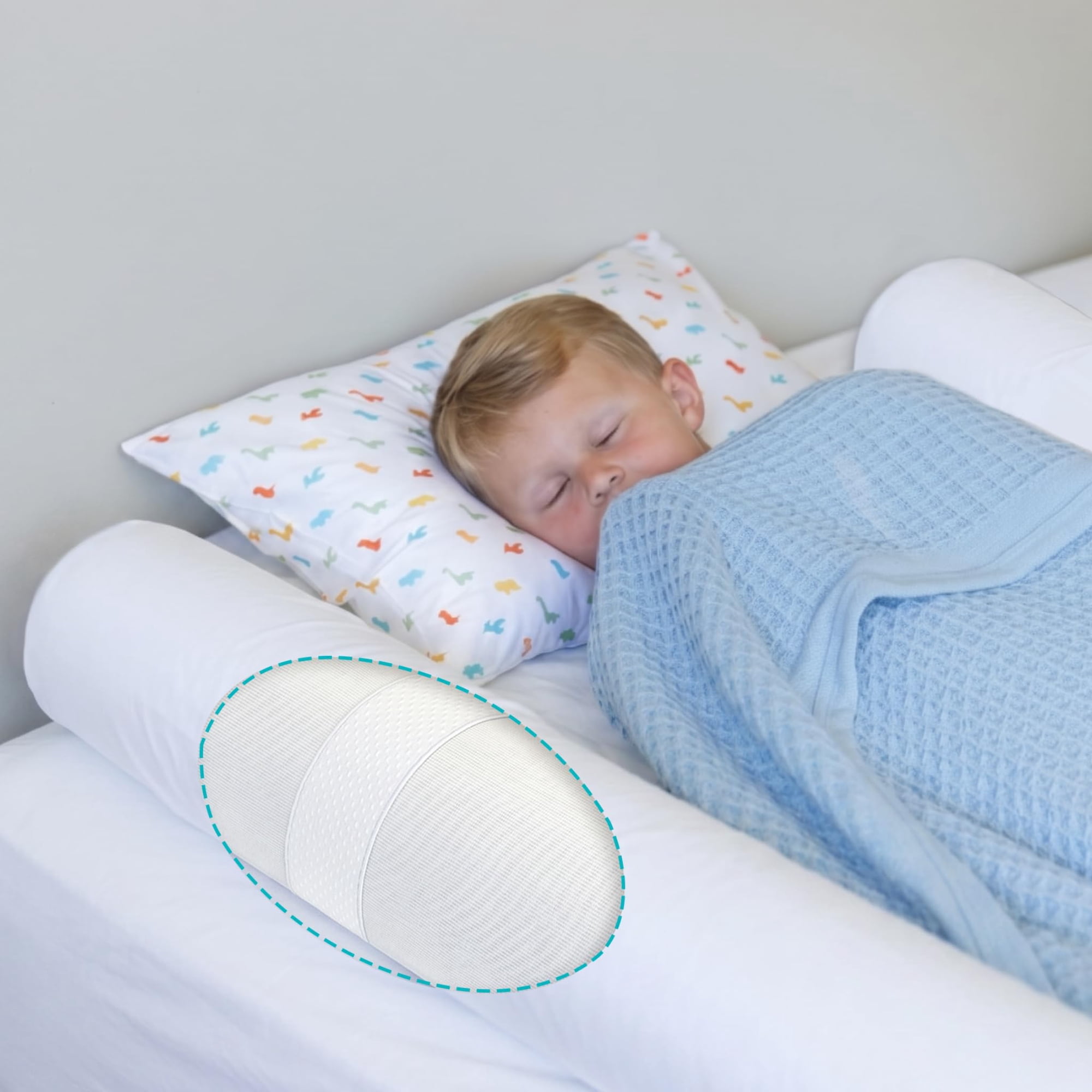 Little Sleepy Head Foam Bed Rail Bed Bumpers For Toddlers - Safeguard Your Child's Sleep (1 Pack)
