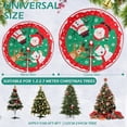 thumbnail image 3 of Falda del Árbol de Navidad, 36 Pulgadas Falda del Árbol de Navidad de Falda Decoración del Arbol de Navidad, con Falda de Franela ase de árbol de Rojo para Navidad Fiesta Decora, 3 of 5