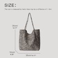 thumbnail image 4 of Bolsos de tela de gran capacidad para mujer, bolsos y carteras de diseñador de lujo, novedad 2023, en poliéster, con estampado de leopardo, para compras al hombro, 4 of 5