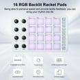 thumbnail image 4 of MIDI controller pad with RGB backlighting, MIDI keyboard, Bluetooth connectivity, low-latency 3.5mm output, 16 performance pads, 8 assignable knobs, note repeat, portable MIDI performance pad, 4 of 8