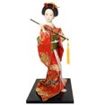 thumbnail image 1 of Figura humana de 12 pulgadas, figura de geisha, muñeca de kimono de seda, adornos de estilo de boda para restaurante, regalos decorativos de escritorio, 1 of 6