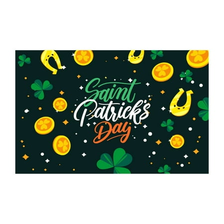 Image of 2pack Festival Party Decoration Banner，St. Patrick s Day Backdrop for Photography Saint Patricks Day Party Decorations Background Irish Green Lucky Shamrock Decorations