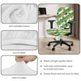 thumbnail image 7 of SCRAWLGOD St. Patrick's Day 2 PCS Removable Computer Office Chair Cover Cozy Universal Desk Chair Seat Protector Dustproof Swivel Chair Cover, Irish Flag Shamrock Stripe Polka Dot, 7 of 7