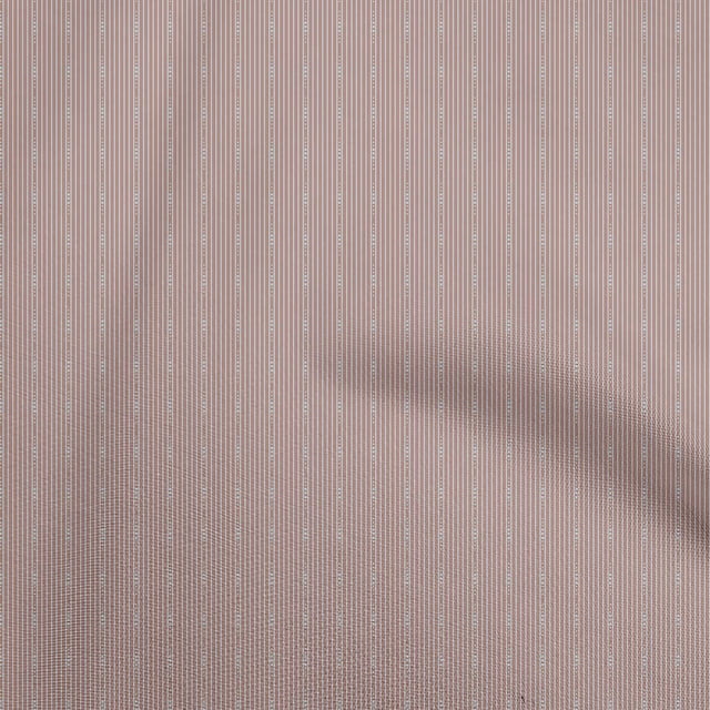 oneOone Silk Tabby Rose Brown Fabric Stripes Craft Projects Decor Fabric Printed By The Yard 42 Inch Wide
