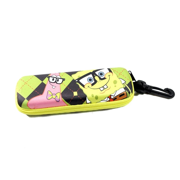 Nickelodeon Spongebob Squarepants Patric Star Themed Eye Sun Glasses Case Color Pattern Green Black Chequered Walmart Com Walmart Com
