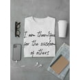 thumbnail image 3 of Thankful For Wisdom Of Others Men T-Shirt, Male Medium, 3 of 4