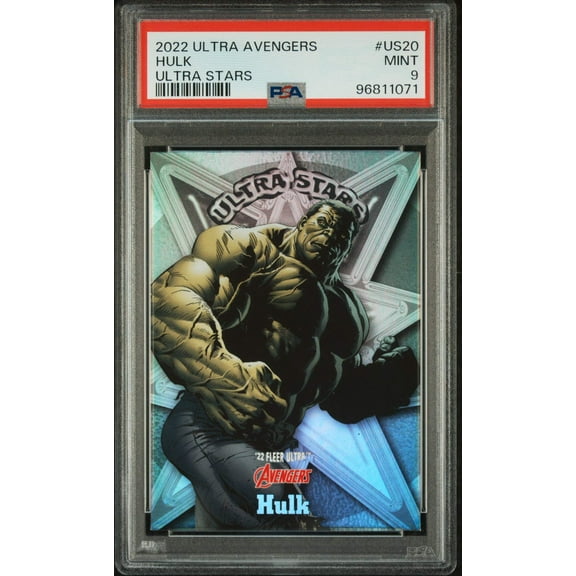 2022 Fleer Ultra Avengers Hulk Ultra Stars #US20 PSA 9