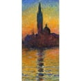 thumbnail image 3 of Monet, Claude 13x24 Black Modern Framed Museum Art Print Titled - Twilight Venice - left, 3 of 5