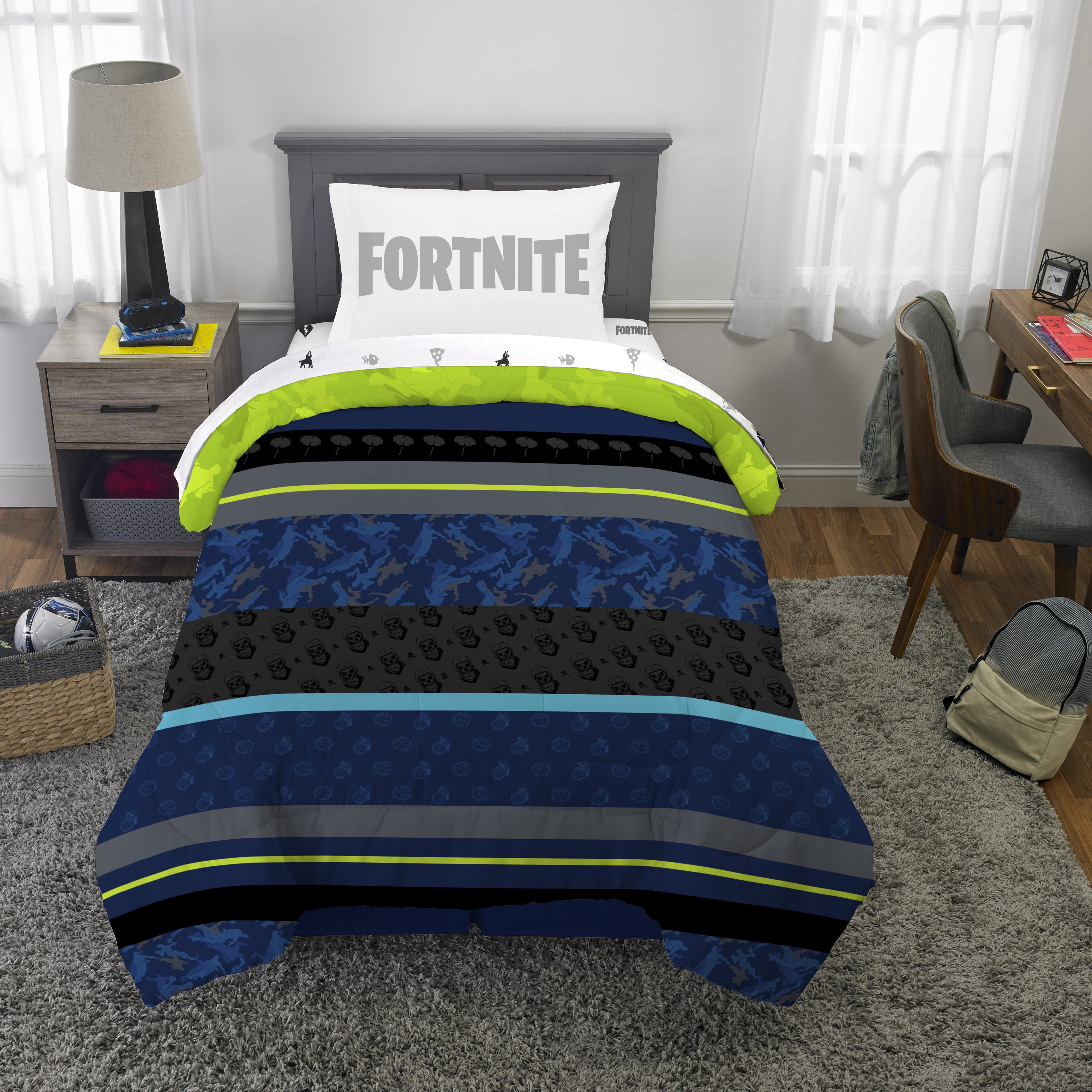 Fortnite Gaming Neon Boys Twin, Fortnite Twin Bedding