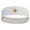 White, variant on Golden Sun Icon Embroidered Cotton Twill Stretchable Hat Band - White OSFM