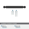 thumbnail image 4 of Amerock Balon 5-1/16 inch (128mm) Center-to-Center Matte Black Cabinet Pull, 4 of 6