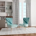 thumbnail image 3 of Designart "Silver Springs I Blue Green" Upholstered Nautical & Coastal Accent Chair - Arm Chair, 3 of 5