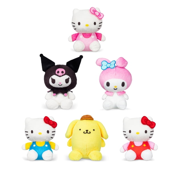 Hello Kitty, Mini Plush Figures, 6 Pack, Micro Sized Collectibles